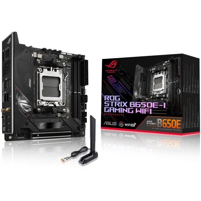 ASUS ASU4711081957881 ROG STRIX B650E-I GAMING WiFi Placa Base AMD B650 Mini ITX DDR5 SDRAM 0 ASUS ASU4711081957881 ROG STRIX B650E-I GAMING WiFi Placa Base AMD B650 Mini ITX DDR5 SDRAM 0