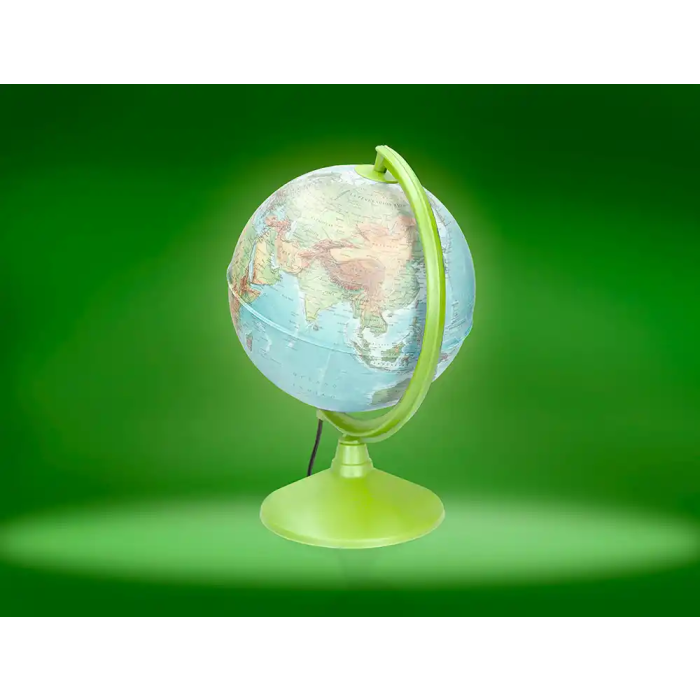 Liderpapel Globo Terraqueo con Luz Físico y Político Diámetro 26 cm Base y Meridiano de Plástico 5