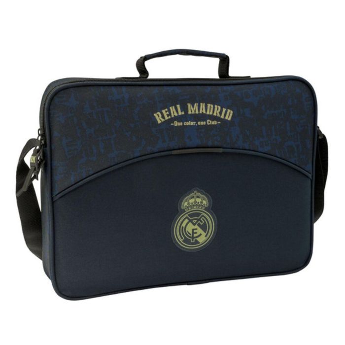 Cartera Escolar Real Madrid C.F. Azul marino (38 x 28 x 6 cm) Cartera Escolar Real Madrid C.F. Azul marino (38 x 28 x 6 cm)