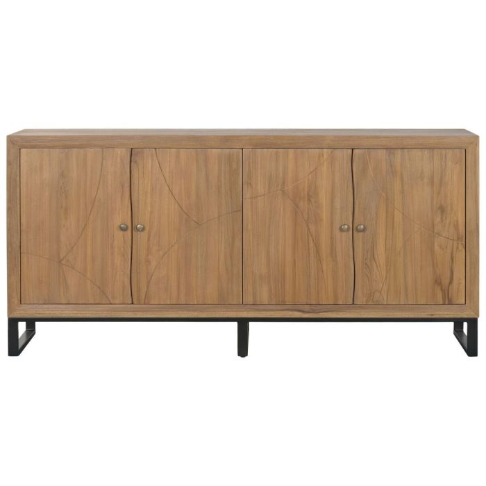 DKD Home Decor Buffet Tropical de Madera de Teca y MDF, Mueble Aparador para Salón Comedor - 180 cm Ancho x 85 cm Alto x 40 cm Fondo 3
