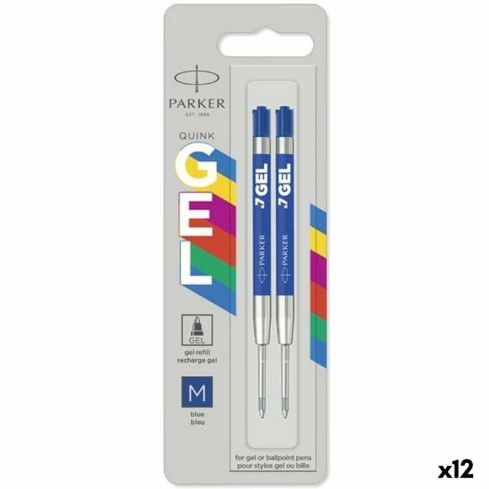 Recambio para bolígrafo Parker Jotter 2 Piezas Azul (12 Unidades)