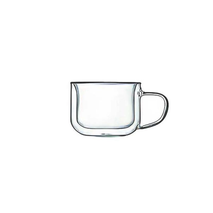 Luigi Bormioli Taza Térmica Espresso 85 ml de Vidrio Borosilicato Doble Pared, Aptas Lavavajillas y Microondas (2 Unidades)