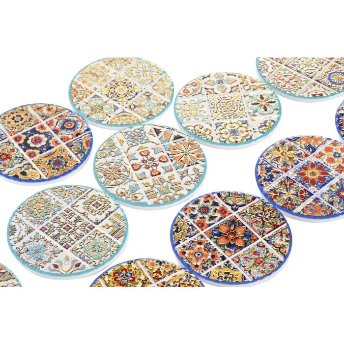 Posavasos Indio DKD Home Decor Azul Naranja 10.8 x 0.7 x 10.8 cm (72 Unidades) 1 Posavasos Indio DKD Home Decor Azul Naranja 10.8 x 0.7 x 10.8 cm (72 Unidades) 1