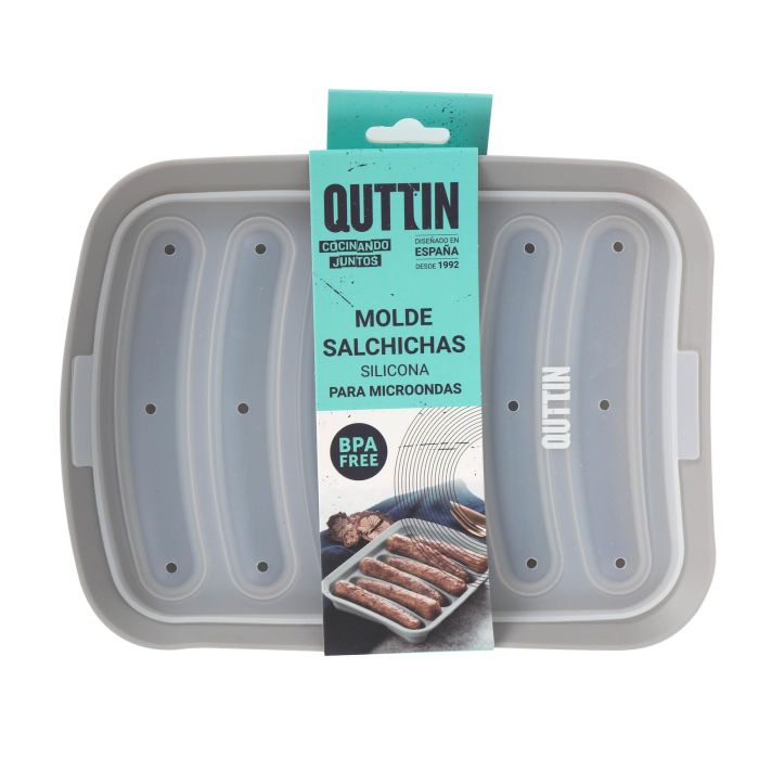 Molde para Salchichas de Silicona para Microondas Quttin (24 Unidades) 1 Molde para Salchichas de Silicona para Microondas Quttin (24 Unidades) 1