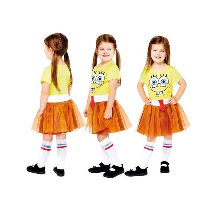 Disfraz spongebob vestido 4-6 años niña 5 Disfraz spongebob vestido 4-6 años niña 5