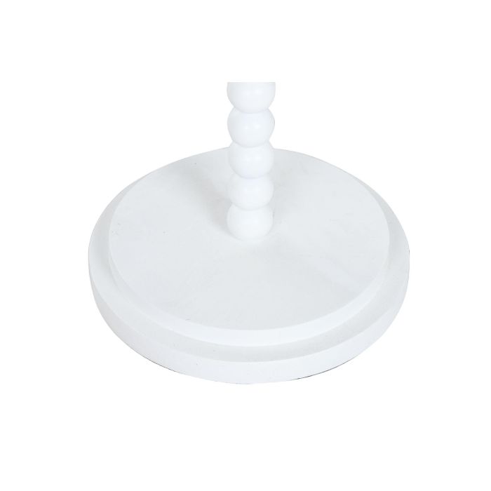 DKD Home Decor Lámpara de Pie Moderna Blanca 40x40x150 cm Metal Poliester 3