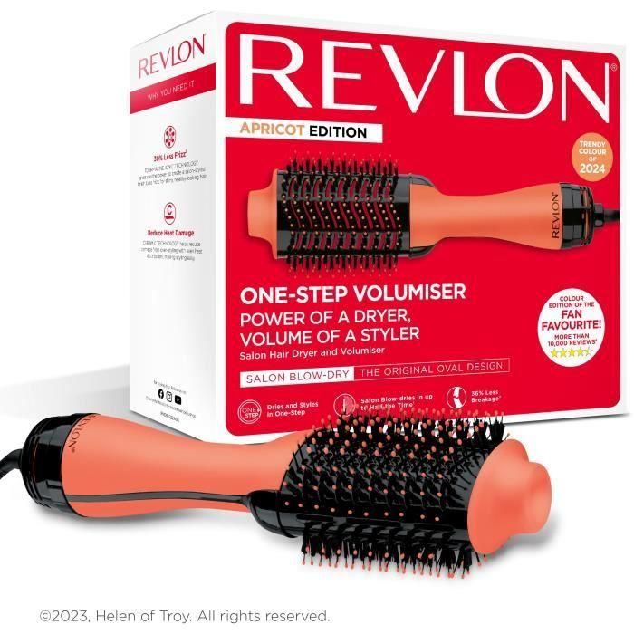 Revlon RVDR5222AE ONE STEP Cepillo Secador Voluminizador Edición Limitada - 2 Temperaturas, Albaricoque