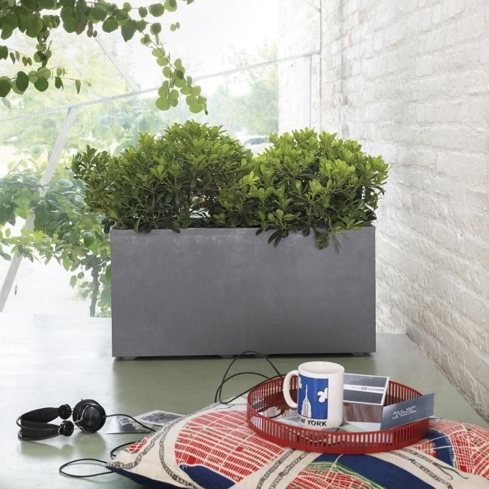 Deroma 9H91ZSZ217 Jardinera Muret Millennium R con Reserva de Agua, Gris Ceniza, 79 cm 2 Deroma 9H91ZSZ217 Jardinera Muret Millennium R con Reserva de Agua, Gris Ceniza, 79 cm 2