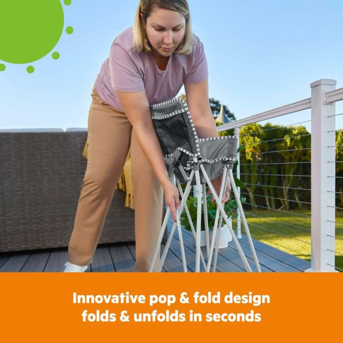 Bright Starts BRI0074451998810 Trona para Comidas de Bebé, Plegable, Portátil, Ligera, Fácil de Limpiar, Bolsa de Transporte Incluida 16 Bright Starts BRI0074451998810 Trona para Comidas de Bebé, Plegable, Portátil, Ligera, Fácil de Limpiar, Bolsa de Transporte Incluida 16