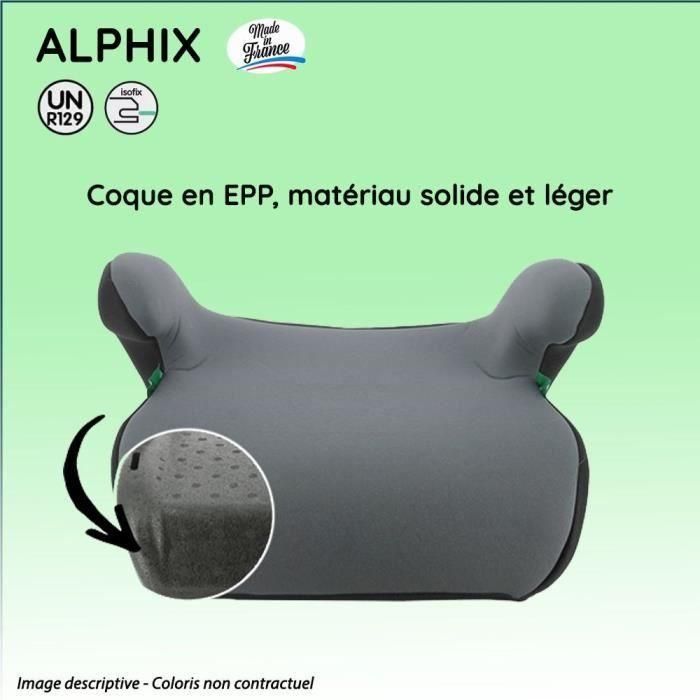 Asiento elevador con fijaciones isofix NANIA ALPHIX 135-150 cm R129 de 8 a 12 años Fabricado en Francia Con reposabrazos Negro 3 Asiento elevador con fijaciones isofix NANIA ALPHIX 135-150 cm R129 de 8 a 12 años Fabricado en Francia Con reposabrazos Negro 3