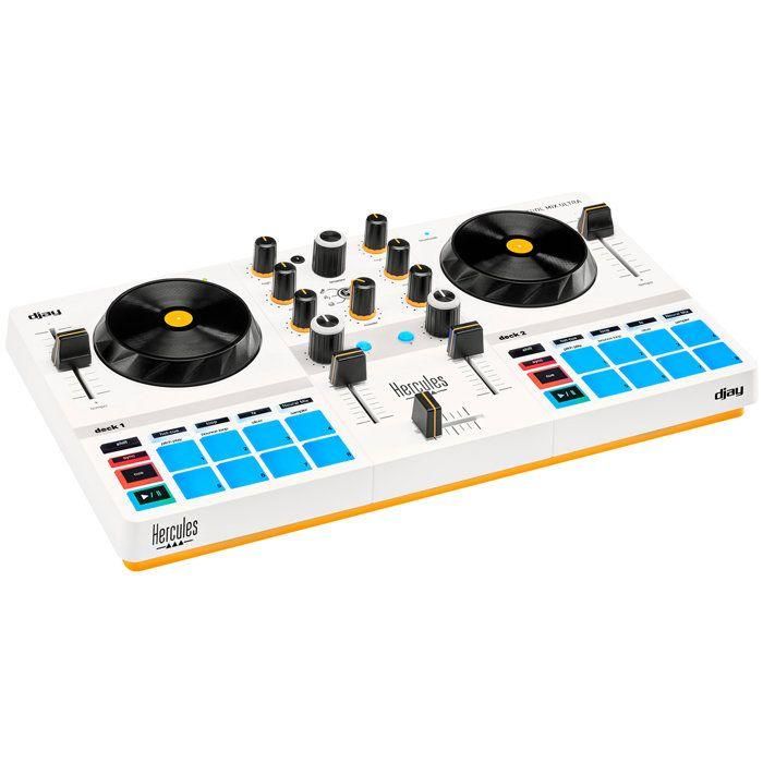 Hercules AUC1737653380082 Controlador de DJ USB DJControl Mix Ultra para Mezclas Inalámbricas