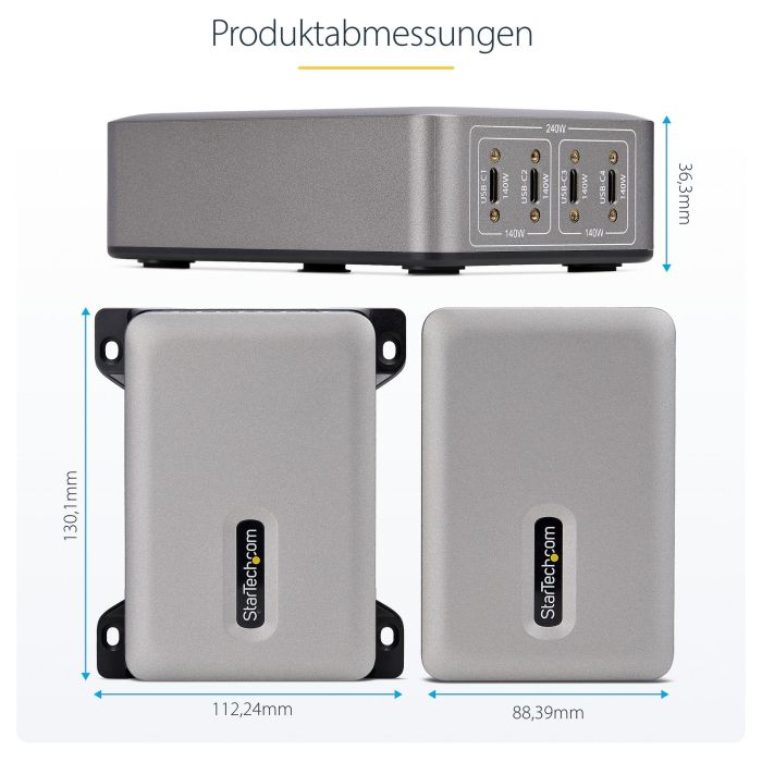 Cargador para Portátil Startech 424DEU-USB-C-CHARGER 6