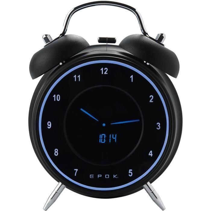 BIGBEN RR90EPOKN EPOK Radio reloj despertador - Doble alarma - Negro 4