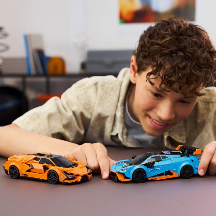 LEGO 77238 Lamborghini Revuelto y Huracán STO – Pack Doble de Coches de Juguete de Carreras para Construir 4 LEGO 77238 Lamborghini Revuelto y Huracán STO – Pack Doble de Coches de Juguete de Carreras para Construir 4