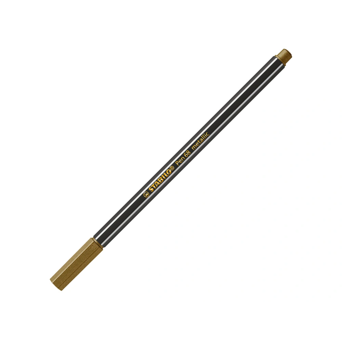 Stabilo Rotulador Pen 68 Metallic Oro Caja 10 Unidades 3
