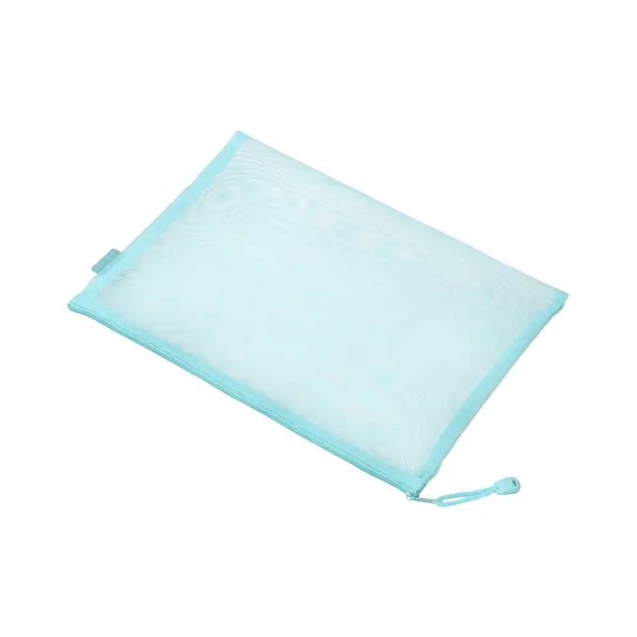 Liderpapel Bolsa Zipper Bag Poliéster Transpirable Multiusos Din A5 Azul Pastel 3 Liderpapel Bolsa Zipper Bag Poliéster Transpirable Multiusos Din A5 Azul Pastel 3