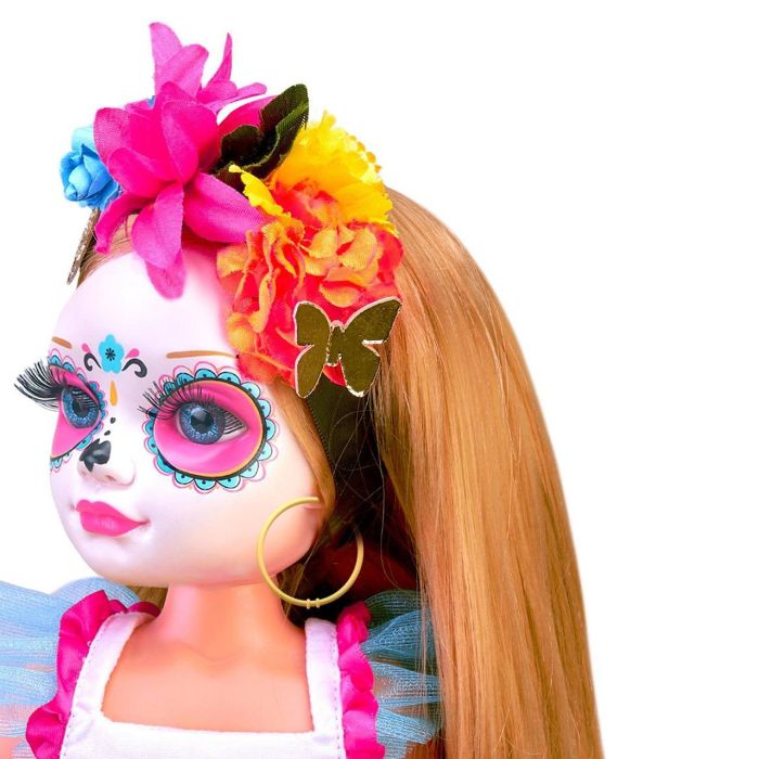 Nancy Nac44000 Un Día De Catrina Famosa Muñeca Celebración Día De Muertos 3