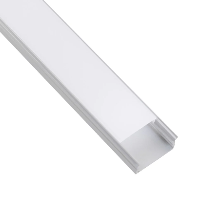 Greenice Perfil Aluminio para Tira LED Doble - Difusor Opal x 2M 2 Greenice Perfil Aluminio para Tira LED Doble - Difusor Opal x 2M 2