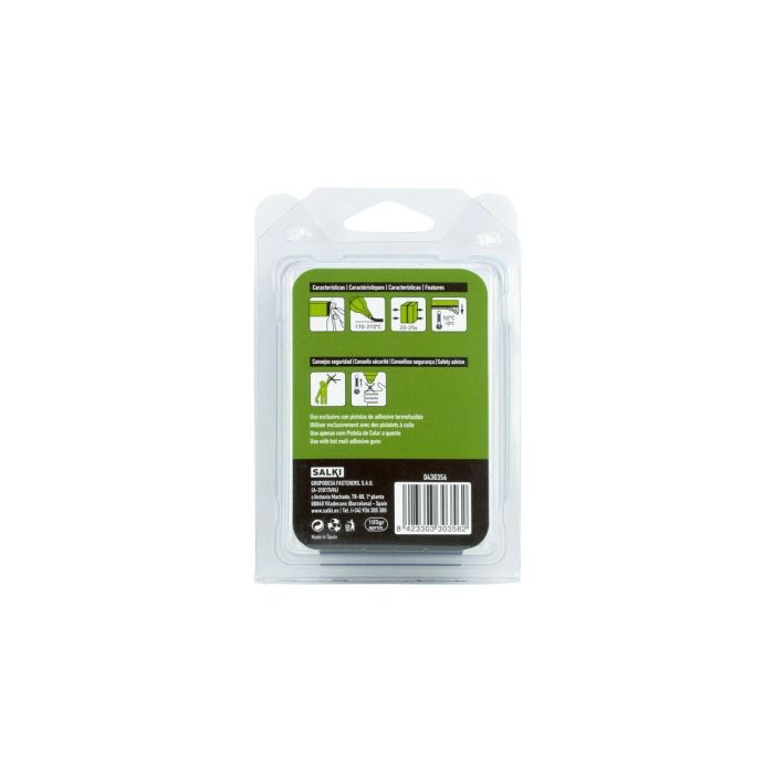 Barras de cola termofusible Salki 430356 Universal Ø 12 x 95 mm Transparente 125 g (12 Unidades) 1 Barras de cola termofusible Salki 430356 Universal Ø 12 x 95 mm Transparente 125 g (12 Unidades) 1