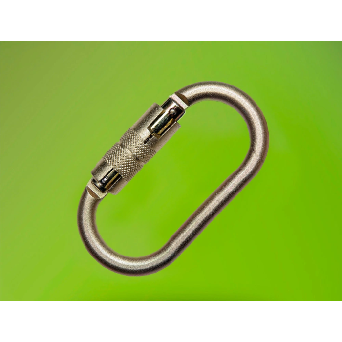 Faru Mosquetón Acero Galvanizado Automático con Virola 18 mm Resistencia 25 kn - Equipos Anticaídas 3