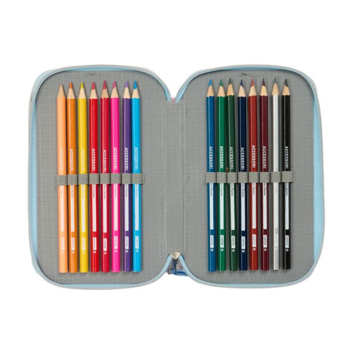 Safta Plumier Escolar Triple Frozen Ice Magic 3 Cremalleras 195x125x55 mm 4