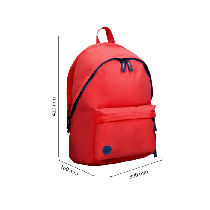 Antartik Mochila Basic Pack con Bolsillo para Portátil Roja 20 L 300x160x420 mm 1