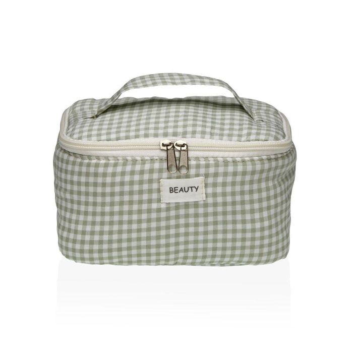 Neceser de Viaje Versa Vichy Verde Poliéster Textil 12 x 12 x 20 cm 0 Neceser de Viaje Versa Vichy Verde Poliéster Textil 12 x 12 x 20 cm 0