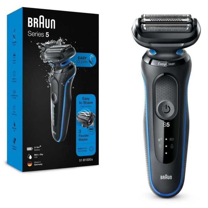 Maquinilla de Afeitar Eléctrica Braun 5 51-B1000s Azul