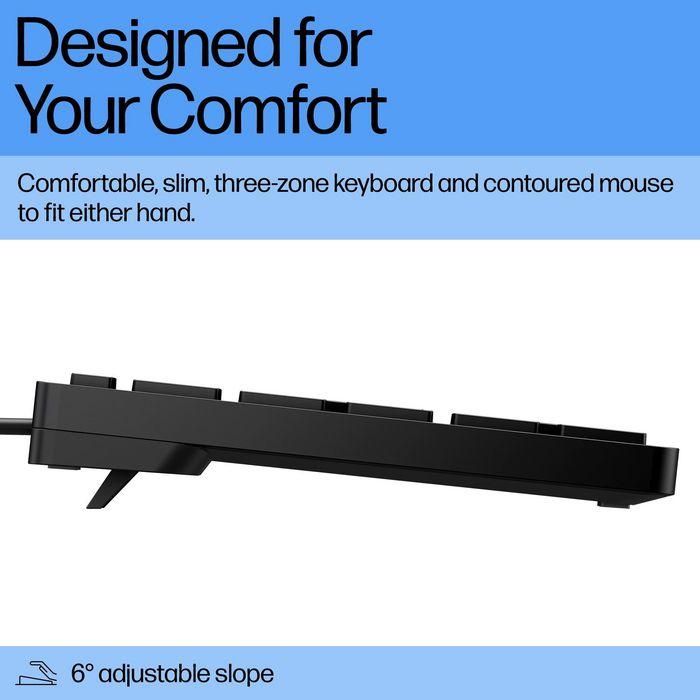 HP 320MK Teclado y Ratón con Cable USB – Set de Productividad para Escritorio 1 HP 320MK Teclado y Ratón con Cable USB – Set de Productividad para Escritorio 1