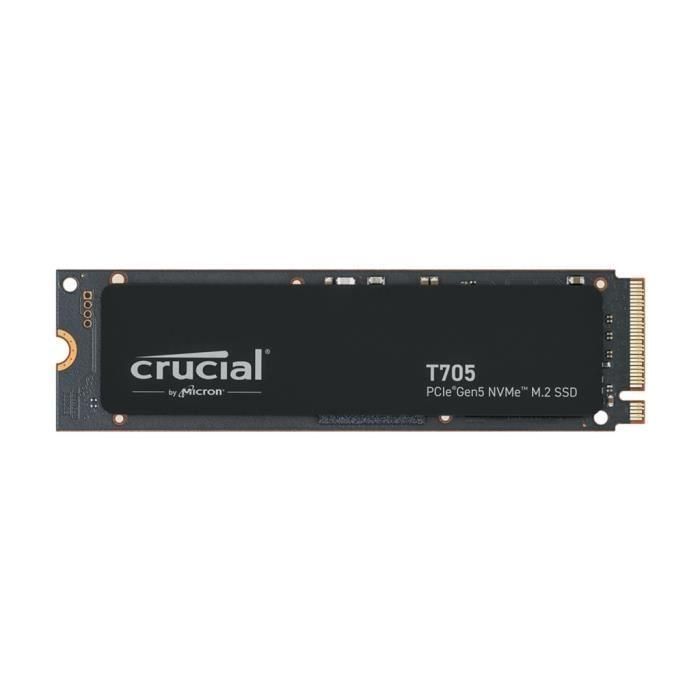 SSD interno para juegos - CRUCIAL - T705 SSD 2TB PCIe Gen5 NVMe M.2 (2024) - Compatibilidad con versiones anteriores PCIe 3.0 y 4.0 - CT2000T705SSD3 1