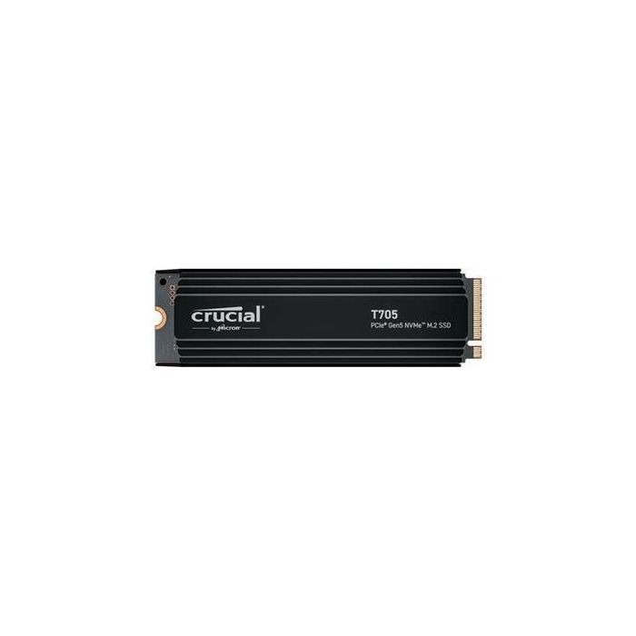 SSD interno para juegos con disipador de calor premium - CRUCIAL - T705 SSD 1TB PCIe Gen5 NVMe M.2 (2024) - CT1000T705SSD5 2