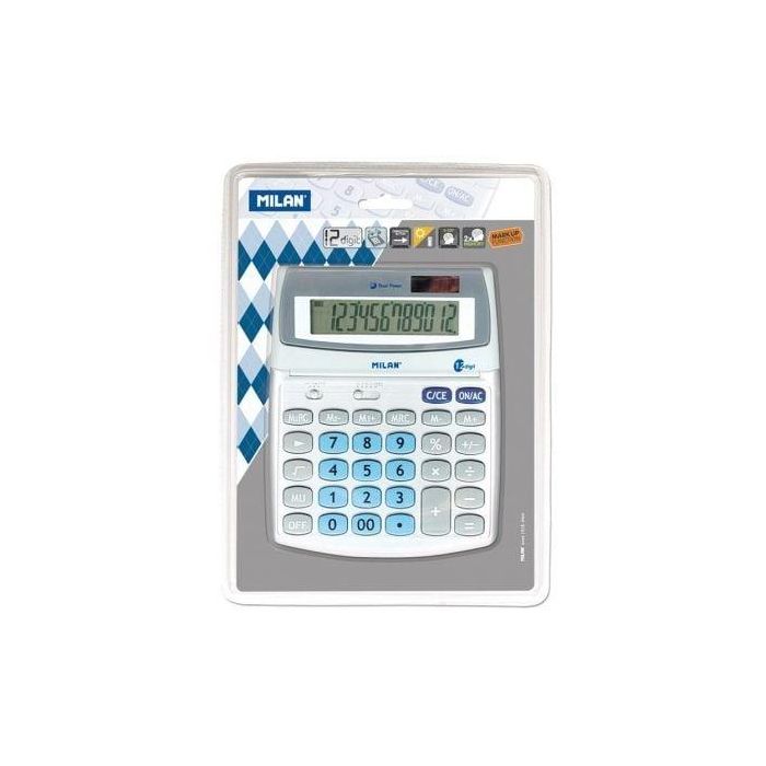Calculadora Milan 152512BL/ Gris 1
