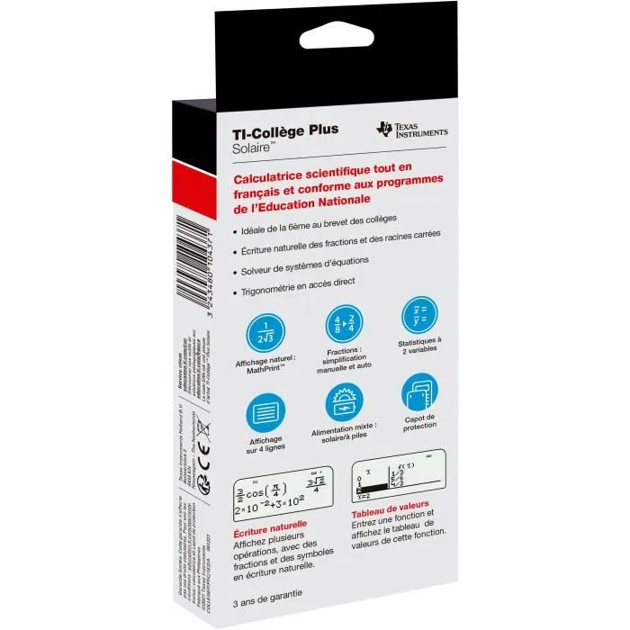 Texas Instruments Calculadora Científica TI College Plus 1