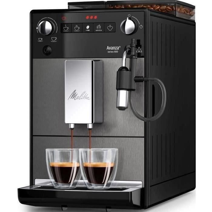 Cafetera - MELITTA - Avanza F270-100 - Depósito de agua de 1,5 L - Depósito de granos de 250 g - 1450 W - Gris titanio 2