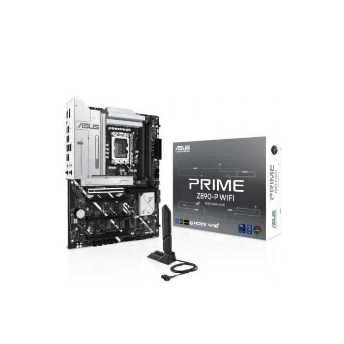 ASUS Placa Base PRIME Z890-P WiFi Intel LGA 1851 ATX 4 DDR5 7600MHz Wi-Fi 7 Bluetooth 5.4 2.5GbE 90MB1I70-M0EAY0