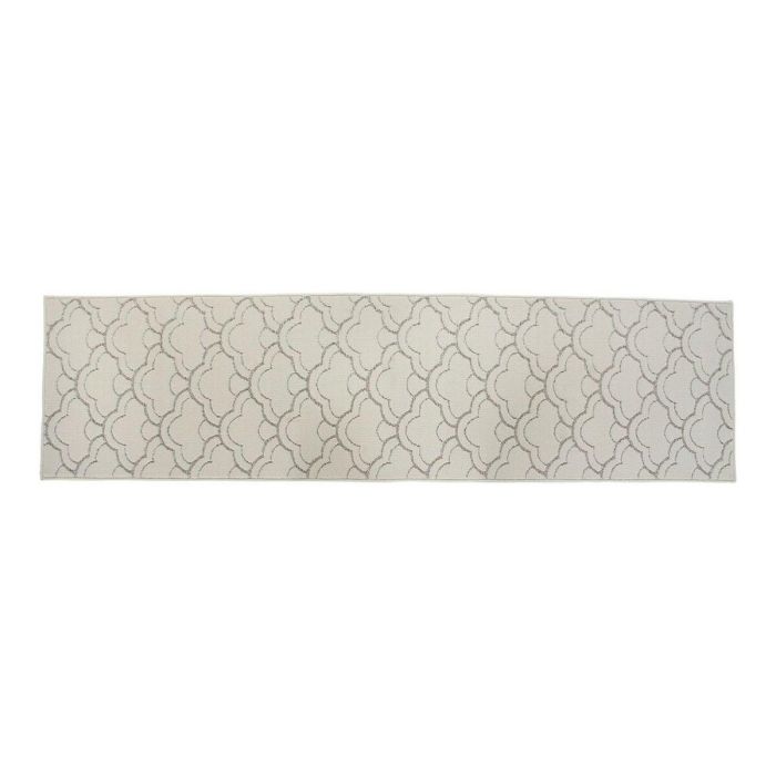 Alfombra Oriental DKD Home Decor Blanco Gris 240 x 1 x 60 cm Alfombra Oriental DKD Home Decor Blanco Gris 240 x 1 x 60 cm