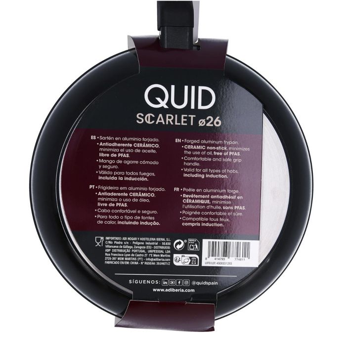 Sartén Aluminio Forjado Scarlet Quid 26 cm 3