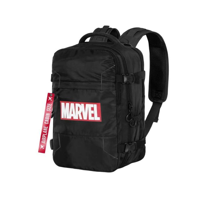 Mochila Mercury Viaje Cabina Avión 40x20x25cm Comics Marvel Negro