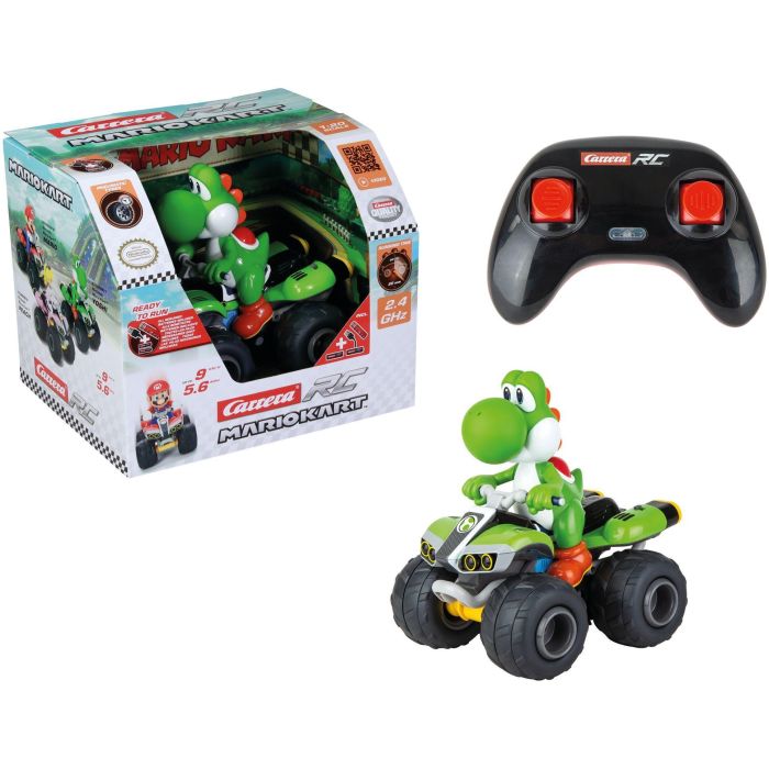 Coche teledirigido Yoshi Quad, 2,4 GHz, escala 1:20, CARRERA Mario Kart, a partir de 6 años 0 Coche teledirigido Yoshi Quad, 2,4 GHz, escala 1:20, CARRERA Mario Kart, a partir de 6 años 0