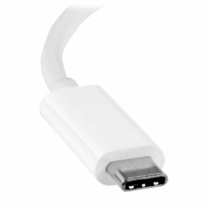 Adaptador USB C a DVI Startech CDP2DVIW Blanco 1 Adaptador USB C a DVI Startech CDP2DVIW Blanco 1