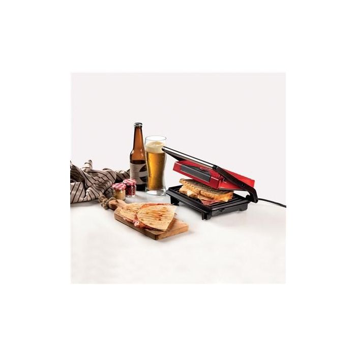 Ariete 1929 Grill Eléctrico Slim Panini Grill - Plancha Superior Basculante, Placas Antideslizantes 2 Ariete 1929 Grill Eléctrico Slim Panini Grill - Plancha Superior Basculante, Placas Antideslizantes 2