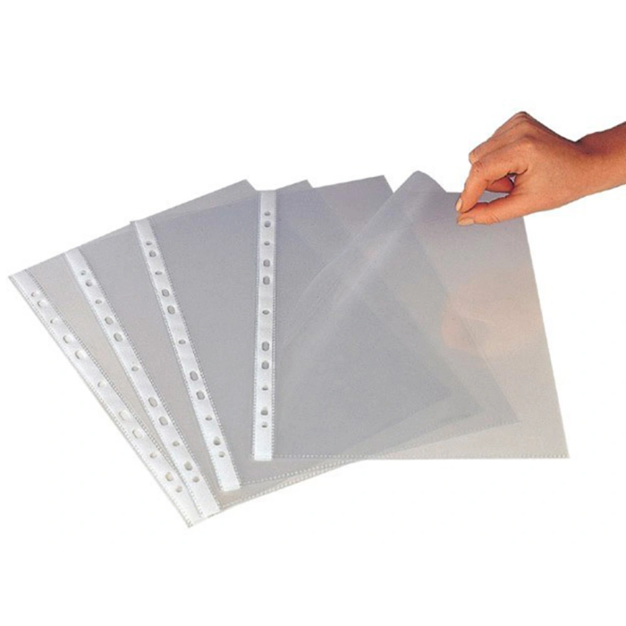 Q-connect Funda Multitaladro Cristal Folio 120 micras (Bolsa 10 Unidades) 4