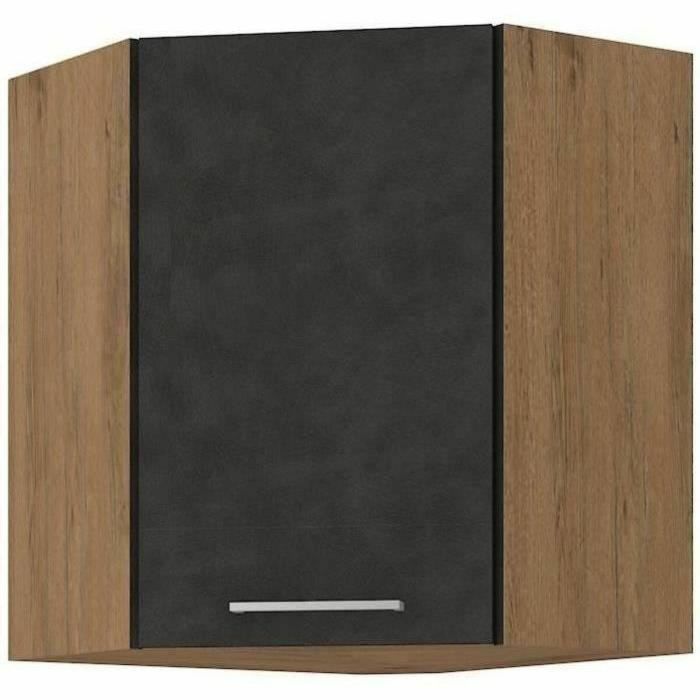 Rock ROCKGANGLE Columna de esquina Melamina, roble Lancelot y gris matera, 1 puerta, 58x72 cm 0 Rock ROCKGANGLE Columna de esquina Melamina, roble Lancelot y gris matera, 1 puerta, 58x72 cm 0