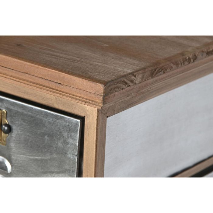 Cajonera Home ESPRIT Marrón Gris Plateado Natural Metal Abeto Loft 66 x 33,5 x 121 cm 5 Cajonera Home ESPRIT Marrón Gris Plateado Natural Metal Abeto Loft 66 x 33,5 x 121 cm 5