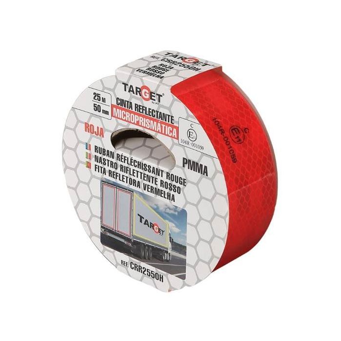 Target Cinta Adhesiva Reflectante Roja 25m x 50mm