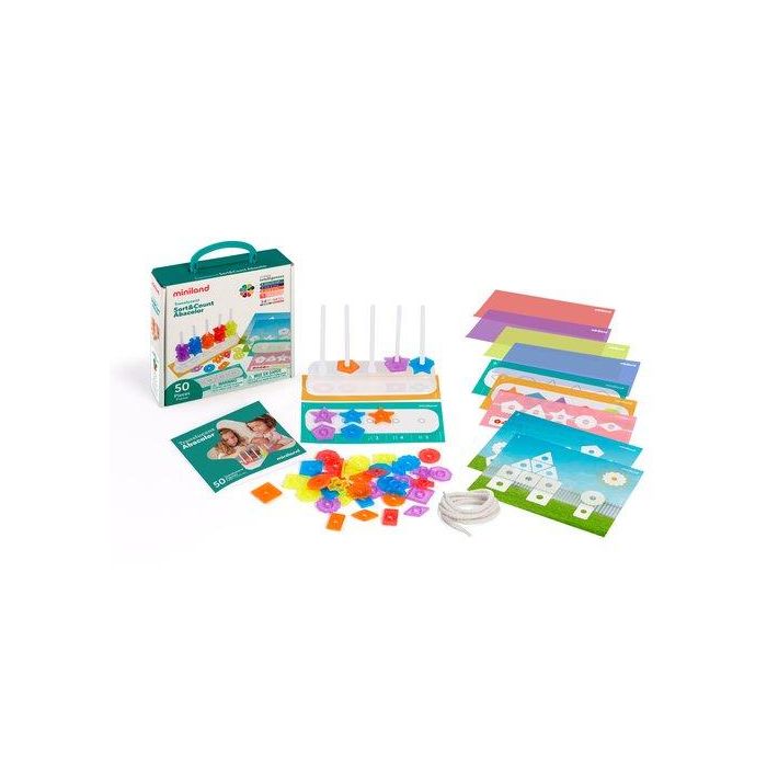 Juego Educat.Miniland Translucent Sort&Count Abacolor (3-6 Años)
