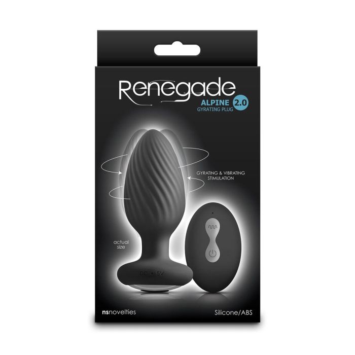 Plug Vibrador Anal NS Novelties Alpine 2.0 Negro 1 Plug Vibrador Anal NS Novelties Alpine 2.0 Negro 1