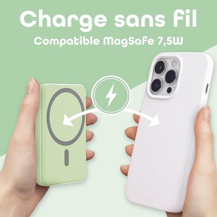 Powerbank T'NB PBUMAG5GR 5000 mAh Verde Magsafe 19