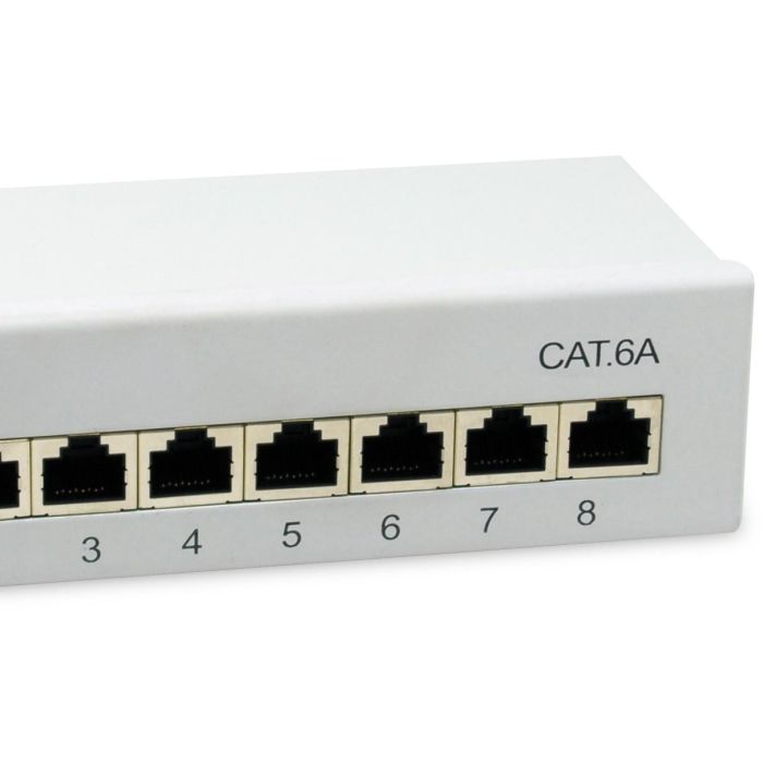 Equip Patchpanel 8x RJ45 Cat6A FTP 1HE Keystone Montage gr 3