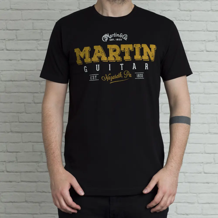 MARTIN CF Martin Authentic Camiseta Negra W/Logo Talla S 1